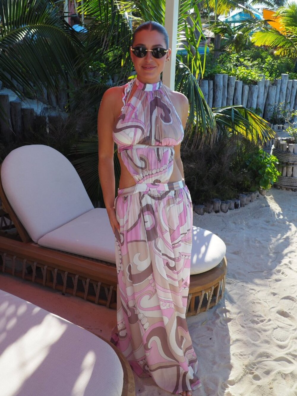 Rosette Maxi Dress